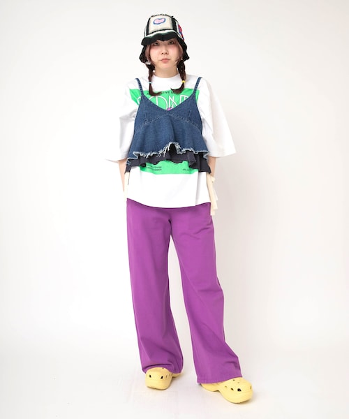 RNA（アールエヌエー）の「【4月下旬納期】E5247 MIXモチーフクロシェHAT（帽子・レディース・ブラック/ピンク）」の6枚目の写真