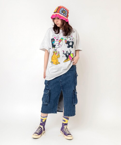RNA（アールエヌエー）の「【4月下旬納期】E5247 MIXモチーフクロシェHAT（帽子・レディース・ブラック/ピンク）」の15枚目の写真