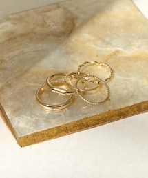 Lattice | ニュアンスデザインリングセット(5P)(リング)