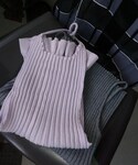 Kastane（カスタネ）の「【CINAMOD】 RIB SET CAMI（ニット/セーター