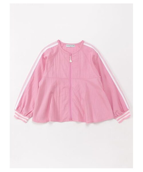 HAKKA KIDS（ハッカキッズ）の「ナイロンブルゾン（ジャケット/アウター・キッズ・オフホワイト/ピンク・100/110/120/130/140/150）」の6枚目の写真