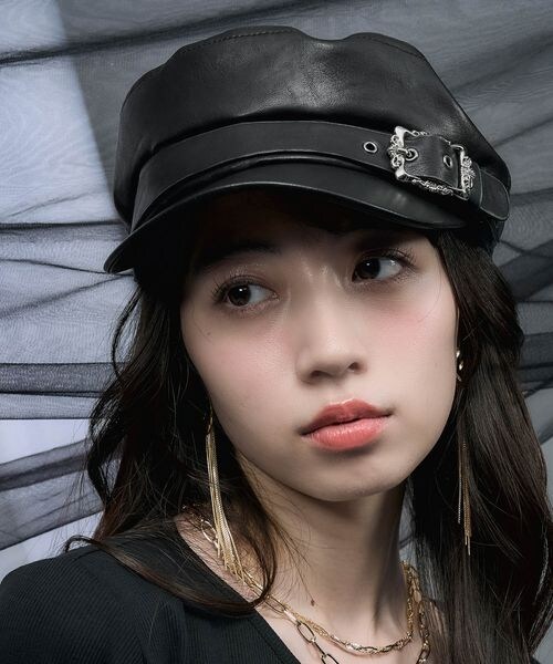 HARE（ハレ）の「ベルトデザインキャスケット（その他・ブラック09・FREE）」の15枚目の写真
