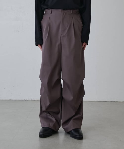 Lui's（ルイス）の「ハイツイストオーバーパラシュートパンツ（カーゴパンツ・メンズ・ブラック/チャコールグレー/ホワイト・M/S）」の3枚目の写真