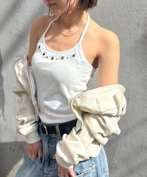WHO'S WHO gallery | カップ付きアイレットホルターキャミ(キャミソール)