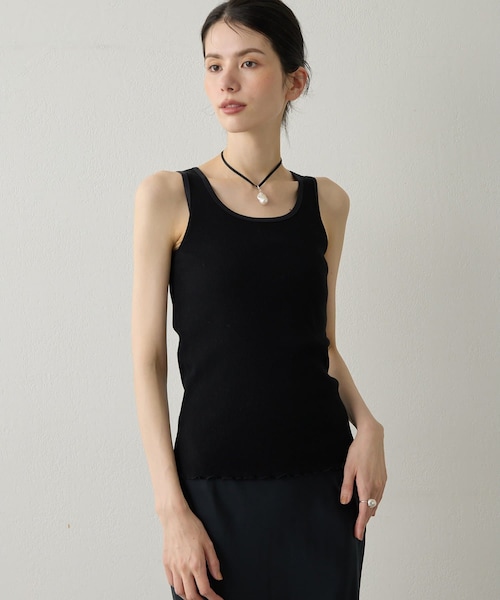 Whim Gazette（ウィムガゼット）の「【Drawing Numbers】タンクトップ（タンクトップ・レディース・グレー/ホワイト/ブラック・38）」の3枚目の写真