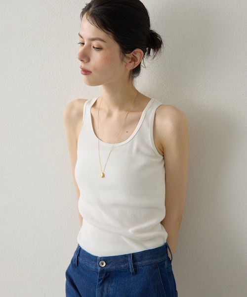 Whim Gazette（ウィムガゼット）の「【Drawing Numbers】タンクトップ（タンクトップ・レディース・グレー/ホワイト/ブラック・38）」の2枚目の写真