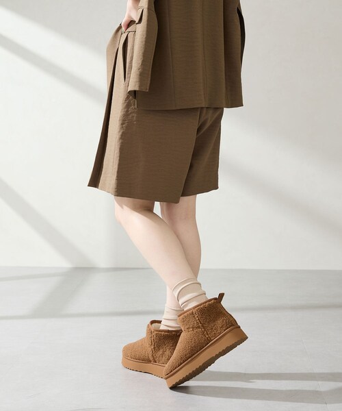 ORiental TRaffic（オリエンタルトラフィック）の「厚底ムートンショートブーツ/51409（その他・レディース・キャメル/ブラウン/ブラック/レッド・SS/S/M/L/LL/3L）」の16枚目の写真