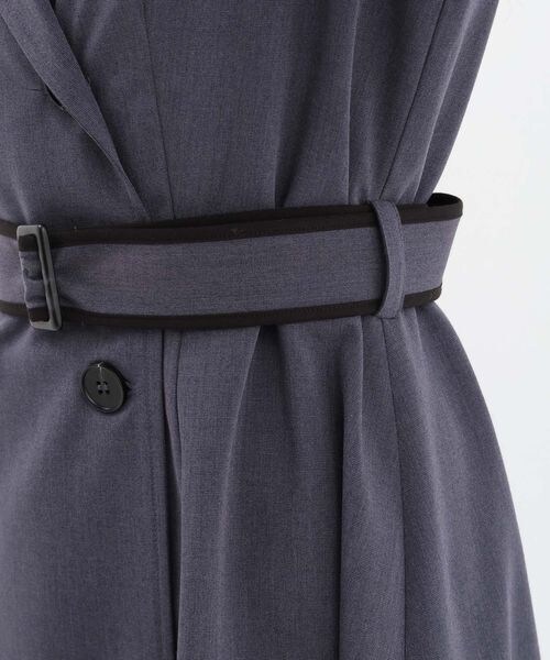 Andemiu（アンデミュウ）の「パイピングトレンチワンピース（ワンピース/ドレス・サーモンオレンジ(45)/ベージュ(52)/ネイビー(89)・F）」の21枚目の写真