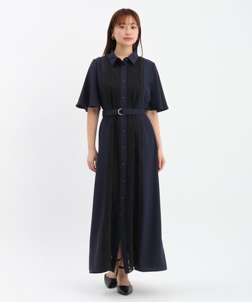 Andemiu（アンデミュウ）の「フロントキリカエレースワンピース（ワンピース/ドレス・ライトグレー(11)/グリーン(71)/ネイビー(88)・F）」の11枚目の写真