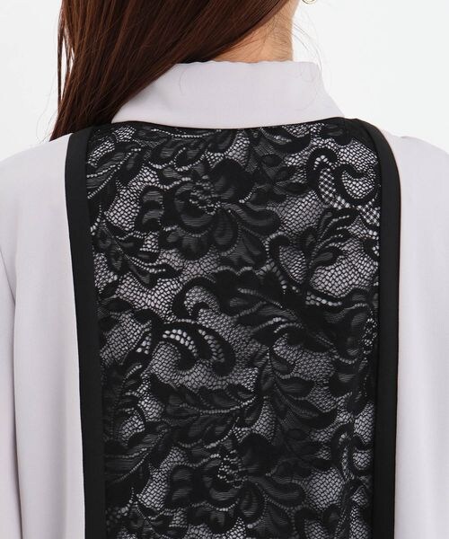 Andemiu（アンデミュウ）の「フロントキリカエレースワンピース（ワンピース/ドレス・ライトグレー(11)/グリーン(71)/ネイビー(88)・F）」の22枚目の写真