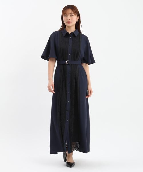 Andemiu（アンデミュウ）の「フロントキリカエレースワンピース（ワンピース/ドレス・ライトグレー(11)/グリーン(71)/ネイビー(88)・F）」の13枚目の写真