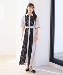Andemiu | フロントキリカエレースワンピース