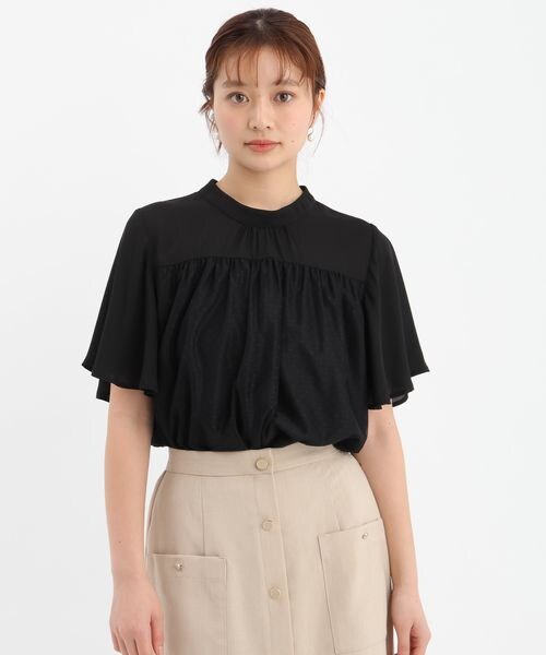 Andemiu（アンデミュウ）の「ドットチュールブラウス（トップス・オフ(05)/アイボリー(08)/ブラック(09)・F）」の12枚目の写真