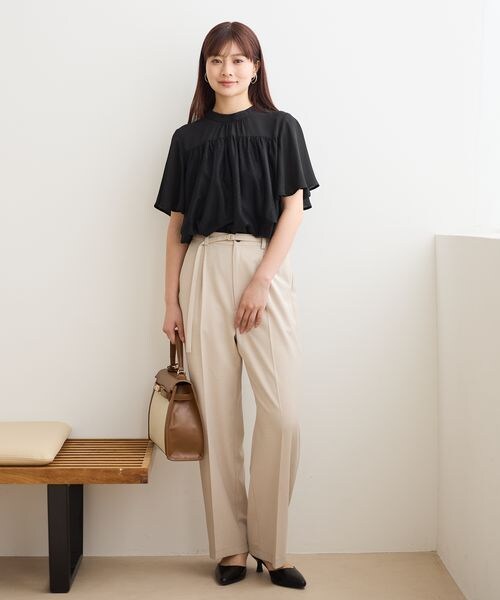 Andemiu（アンデミュウ）の「ドットチュールブラウス（トップス・オフ(05)/アイボリー(08)/ブラック(09)・F）」の3枚目の写真