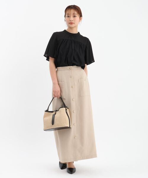 Andemiu（アンデミュウ）の「ドットチュールブラウス（トップス・オフ(05)/アイボリー(08)/ブラック(09)・F）」の8枚目の写真