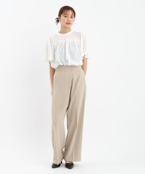 Andemiu（アンデミュウ）の「ドットチュールブラウス（トップス・オフ(05)/アイボリー(08)/ブラック(09)・F）」の6枚目の写真