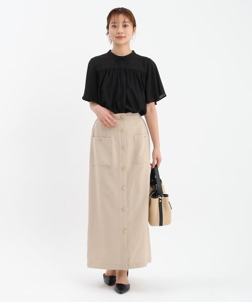 Andemiu（アンデミュウ）の「ドットチュールブラウス（トップス・オフ(05)/アイボリー(08)/ブラック(09)・F）」の9枚目の写真