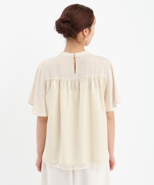 Andemiu（アンデミュウ）の「ドットチュールブラウス（トップス・オフ(05)/アイボリー(08)/ブラック(09)・F）」の17枚目の写真