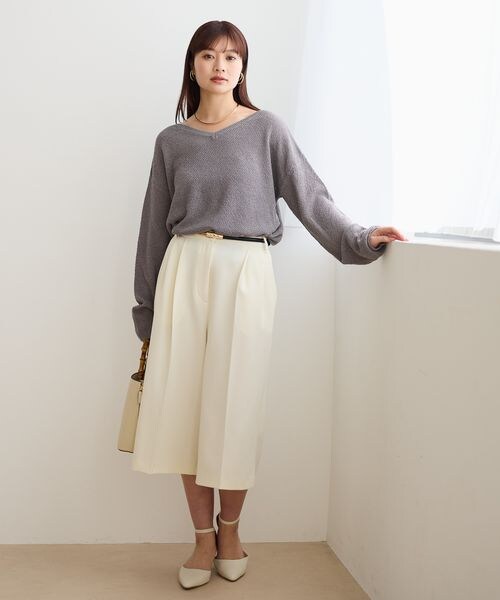 Andemiu（アンデミュウ）の「リネンコンプルオーバー（トップス・オフ(05)/チャコール(18)/ネイビー(88)・F）」の10枚目の写真