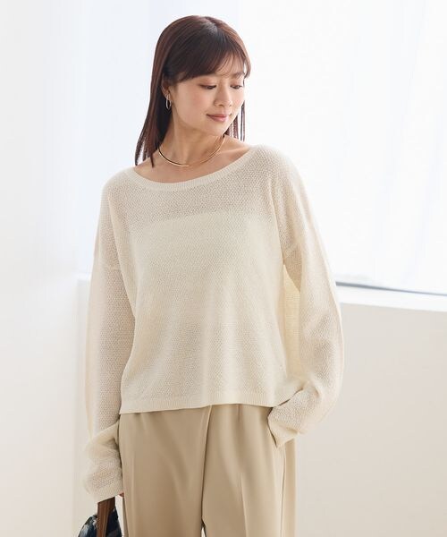 Andemiu（アンデミュウ）の「リネンコンプルオーバー（トップス・オフ(05)/チャコール(18)/ネイビー(88)・F）」の5枚目の写真