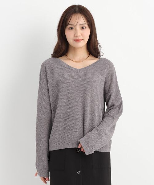 Andemiu（アンデミュウ）の「リネンコンプルオーバー（トップス・オフ(05)/チャコール(18)/ネイビー(88)・F）」の15枚目の写真