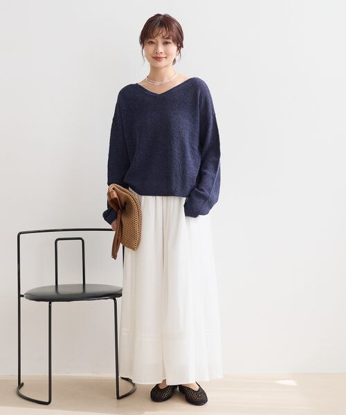 Andemiu（アンデミュウ）の「リネンコンプルオーバー（トップス・オフ(05)/チャコール(18)/ネイビー(88)・F）」の8枚目の写真