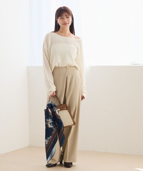 Andemiu（アンデミュウ）の「リネンコンプルオーバー（トップス・オフ(05)/チャコール(18)/ネイビー(88)・F）」の6枚目の写真