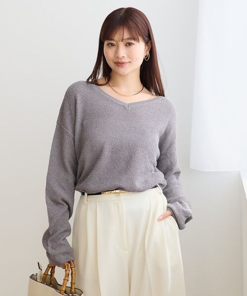 Andemiu（アンデミュウ）の「リネンコンプルオーバー（トップス・オフ(05)/チャコール(18)/ネイビー(88)・F）」の11枚目の写真