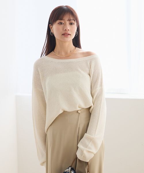 Andemiu（アンデミュウ）の「リネンコンプルオーバー（トップス・オフ(05)/チャコール(18)/ネイビー(88)・F）」の7枚目の写真