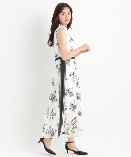 Andemiu（アンデミュウ）の「パネルスカーフ柄ワンピース（ワンピース/ドレス・オフ(05)/ブラック(09)・F）」の9枚目の写真