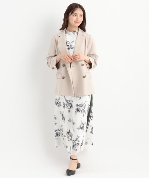 Andemiu（アンデミュウ）の「パネルスカーフ柄ワンピース（ワンピース/ドレス・オフ(05)/ブラック(09)・F）」の10枚目の写真