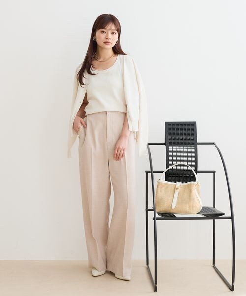 Andemiu（アンデミュウ）の「マリンストレートパンツ（パンツ・ブラック(09)/ライトベージュ(51)/ライトブルー(84)・S/M）」の6枚目の写真