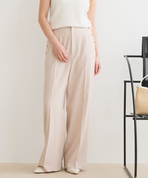 Andemiu（アンデミュウ）の「マリンストレートパンツ（パンツ・ブラック(09)/ライトベージュ(51)/ライトブルー(84)・S/M）」の7枚目の写真