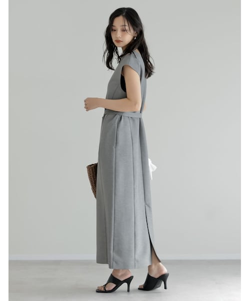 Re:EDIT（リエディ）の「ホップサックツイードVネックジャンスカ - ワンピース通販 | 人気レディースファッション - Re:EDIT（リエディ）（その他・レディース・ブラック/グレー/ブラウン/イエローベージュ・SC/M/MT/L）」の15枚目の写真