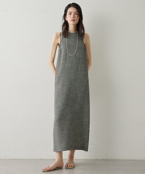 Whim Gazette（ウィムガゼット）の「【Drawing Numbers】カラミタンクワンピース（ワンピース・レディース・ブラウン/ブラック・38）」の2枚目の写真