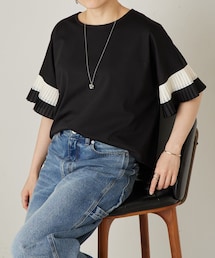 BEARDSLEY | プリーツソデカットソー(Tシャツ/カットソー)