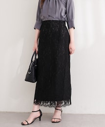 natural couture | スカラレースヘムスカート(スカート)