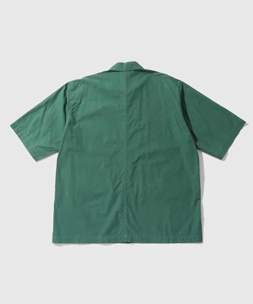 ADAM ET ROPE'(アダムエロペ)の「【ATON/エイトン】SHRINK COTTON LAWN OVERSIZED S/S SHIRT(シャツ/ブラウス・メンズ・グリーン/ブルー系・4/6)」の13枚目の写真