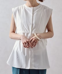 ORiental TRaffic | エプロンカラーノースリブラウス/AC1035