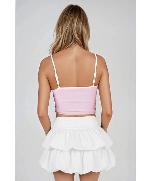 TOBI（-）の「Sweet Tease Cutout Bow Cami Top - Pink（トップス・レディース・other）」の3枚目の写真