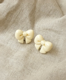 3coins | パステルカラーリボンイヤリング／KIDS(イヤリング)