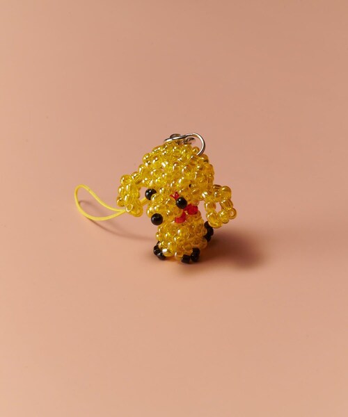 Lattice（Lattice）の「ビーズアニマルチャーム（バッグ・レディース・シルバー/ホワイト/イエロー・FREE）」の3枚目の写真