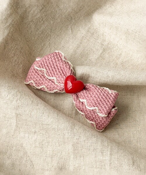 3coins（3coins）の「パイピングリボンクリップ／KIDS（バレッタ/ヘアクリップ・キッズ・アイボリー/ブルー/ピンク・FREE）」の3枚目の写真