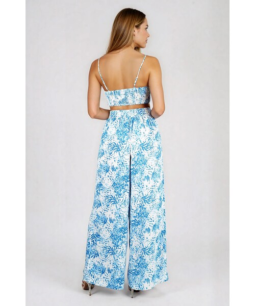 TOBI（-）の「Pack Light Print Smocked Cropped Top & Pants Set - Blue（その他・レディース・other）」の3枚目の写真