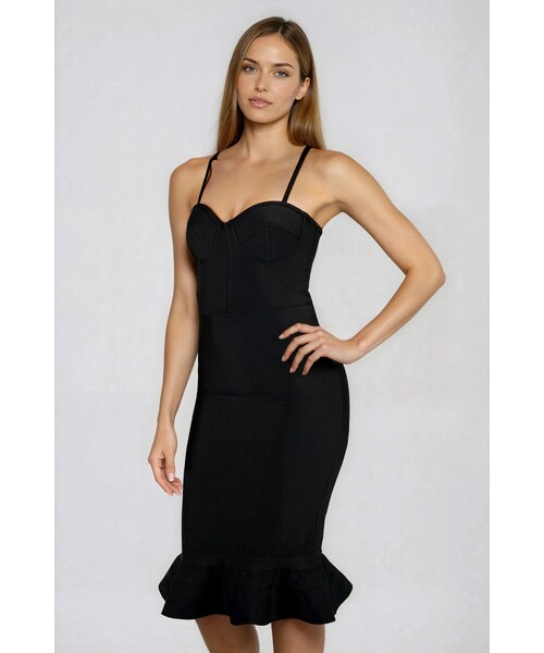 TOBI（-）の「Soft Obsession Mermaid Bandage Midi Dress - Black（ワンピース/ドレス・レディース・other）」の3枚目の写真