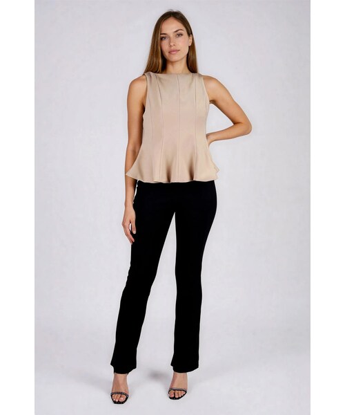 TOBI（-）の「Workday Chic Peplum Top - Taupe（トップス・レディース・other）」の2枚目の写真