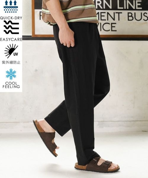 BAYFLOW（ベイフロー）の「≪予約≫テックリネンパンツ（その他・メンズ・チャコール18/ブラック19/ベージュ55・3(M)/4(L)）」の2枚目の写真