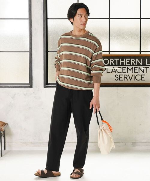 BAYFLOW（ベイフロー）の「≪予約≫テックリネンパンツ（その他・メンズ・チャコール18/ブラック19/ベージュ55・3(M)/4(L)）」の13枚目の写真