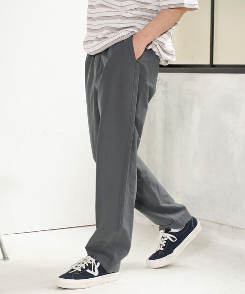 BAYFLOW（ベイフロー）の「≪予約≫テックリネンパンツ（その他・メンズ・チャコール18/ブラック19/ベージュ55・3(M)/4(L)）」の7枚目の写真