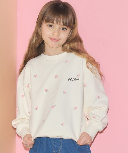 Cath Kidston(キャスキッドソン)の「キッズ 総柄プリントスウェット Rose Embroidery(その他・アイボリー(08)/グレー(15)・100/110/120/130)」の7枚目の写真
